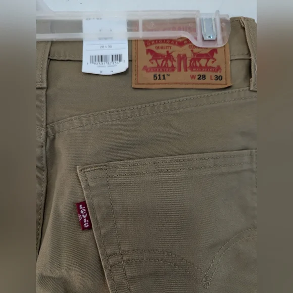 NWT Levi's Men's 511 Slim Stretch Pants Size 28x30 - Picture 6 of 7